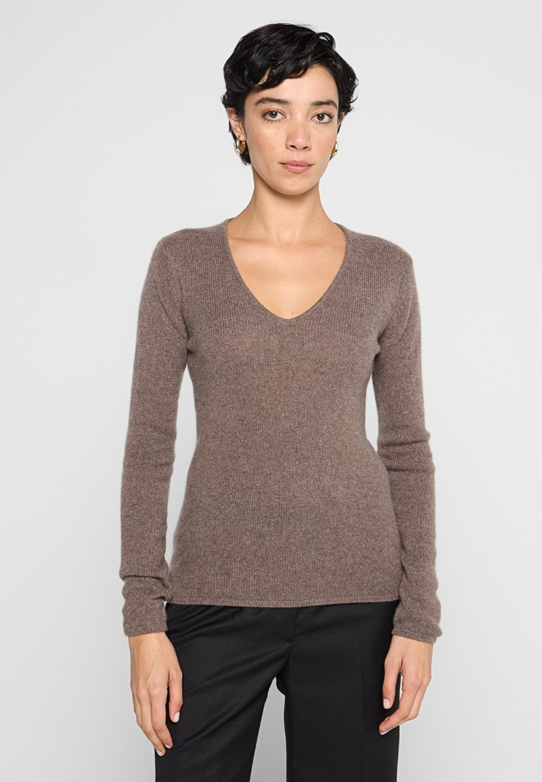 Authentic Cashmere Trui taupe