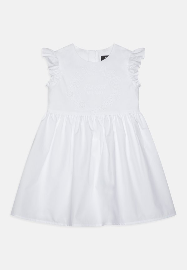 BABY DRESS POPLIN LOGO EST MILANO A JOUR EMBROIDERY - Cocktail dress / Party dress
