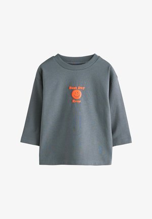 Next, REGULAR FIT - LONG SLEEVE SMALL GRAPHIC PRINTED T-SHIRT . - Pikkade varrukatega topp - charcoal grey smile