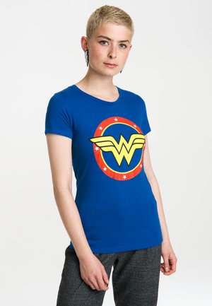 Print T-shirt - blau