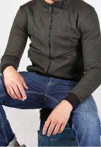 Gabbiano Felpa con zip - dark green