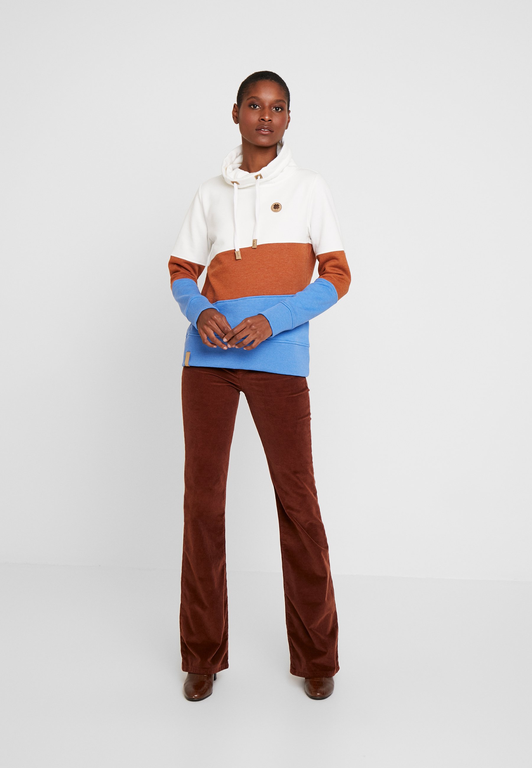 edc by Esprit COLORBLOCK HOOD Sweatshirt off white edc by Esprit COLORBLOCK HOOD - Sweatshirt - off white