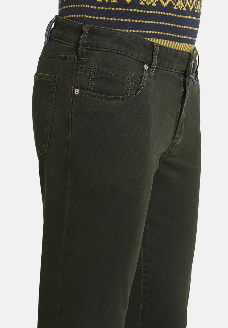 Herren Skinny Fit | Meyer MEYER Jeans Slim Fit Dunkelgrün/dunkelgrün - MH48658 Herren Skinny Fit | Meyer MEYER Jeans Slim Fit Dunkelgrün/dunkelgrün - MH48658