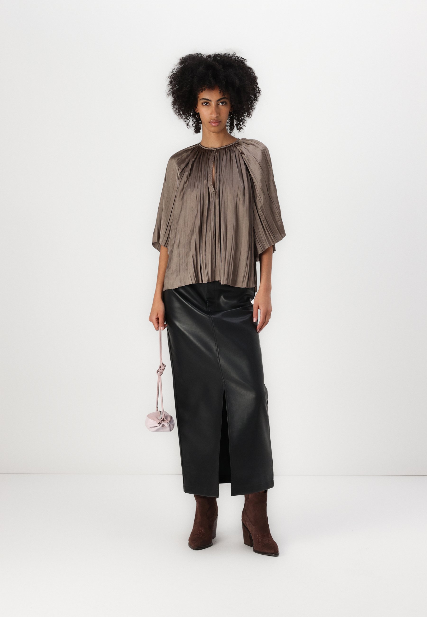 売れ筋商品|||デイ・ビルゲール・エ・ミッケルセン シャツ レディース トップス LIMA CRINKLED SURFACE - Blouse - taupe デイ・ビルゲール・エ・ミッケルセン シャツ レディース