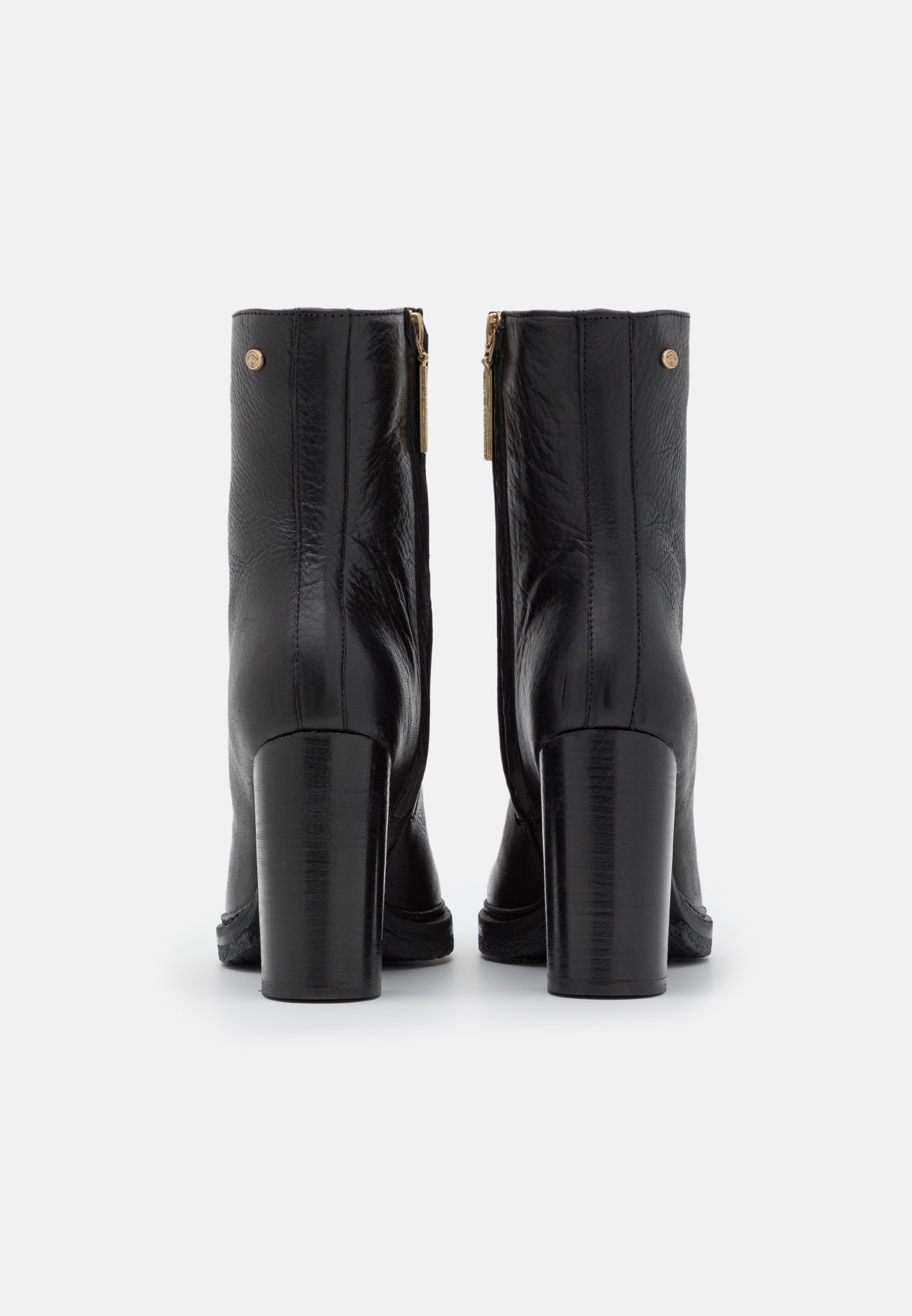 Shabbies Amsterdam Enkellaarsjes met hoge hak - black/zwart - Zalando.nl