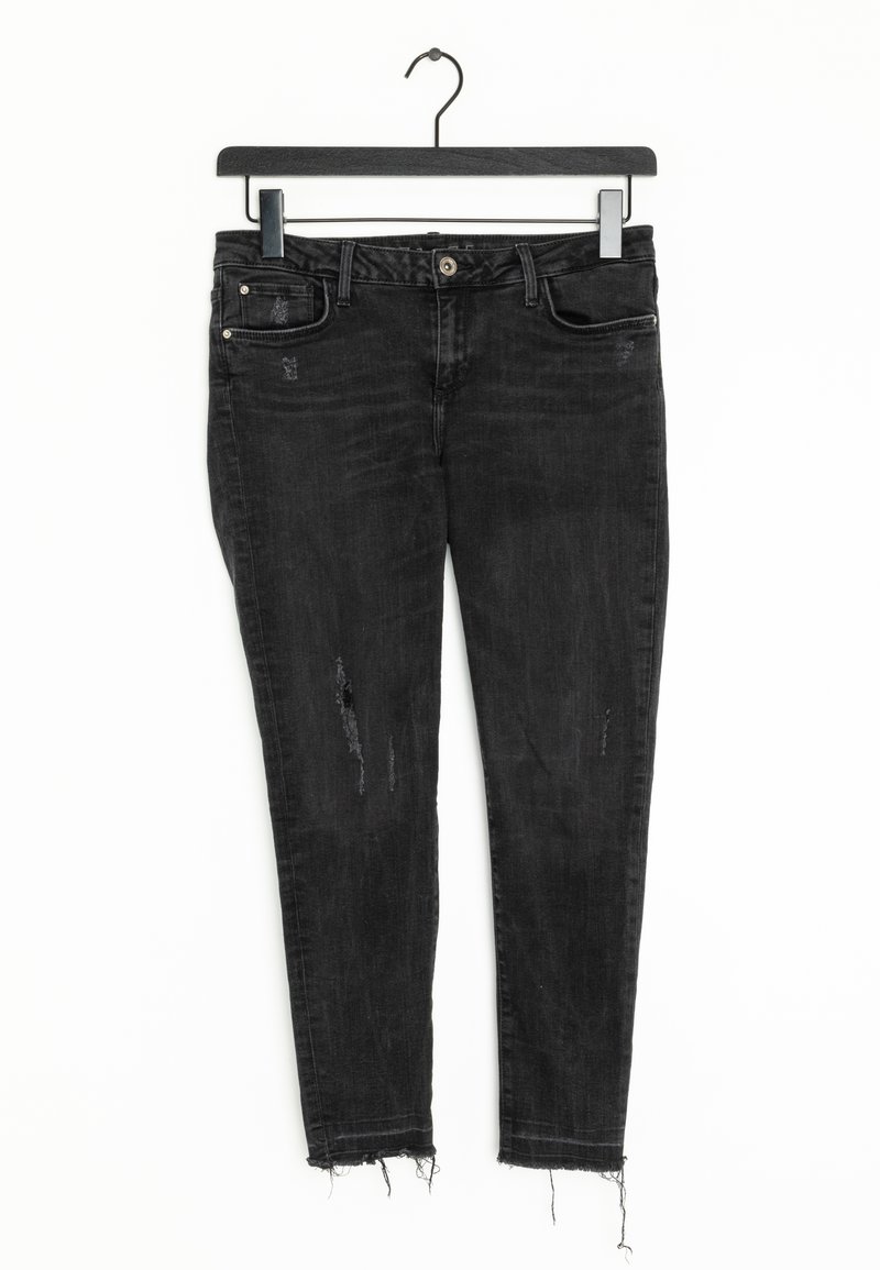 Zara Jeans Tapered Fit black denim (Preowned) Zalando.de