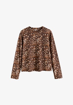 Next, LONG SLEEVE CREW NECK T-SHIRT - Top s dlhým rukávom - deer print