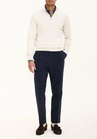 Oscar Jacobson HALF ZIP - Maglione - creme white