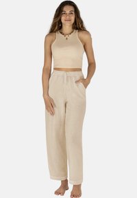 Normani SET - Stoffhose - beige
