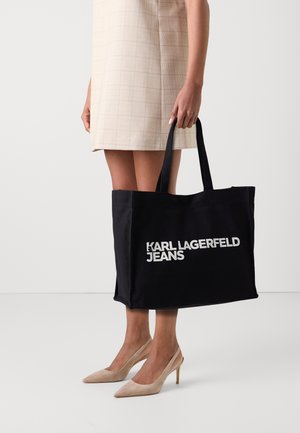 LOGO SHOPPER - Tote bag - black