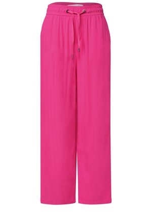 Street One, HIGH WAIST WIDE LEG HOSE IM LOOSE FIT - Pantalon classique - magenta dream