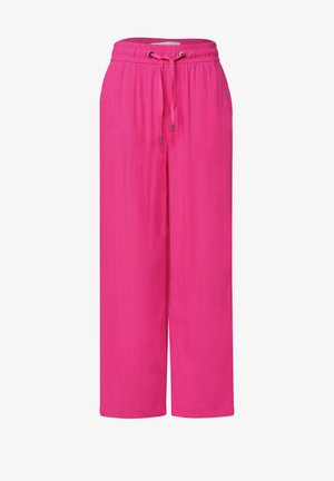 Street One, HIGH WAIST WIDE LEG HOSE IM LOOSE FIT - Pantalon classique - magenta dream