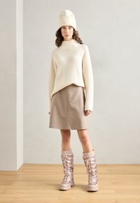 Anna Field Wide Fit Fűzős csizmák - beige