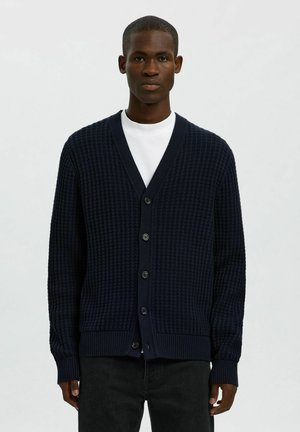 SLHTOM STRUCTURE - Strickjacke - sky captain