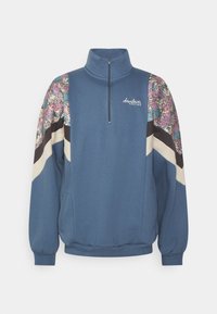 Kaotiko - CREW JEAN BAHAMAS - Sweater met rits - prusia/grey/beige Miniatuurafbeelding 1