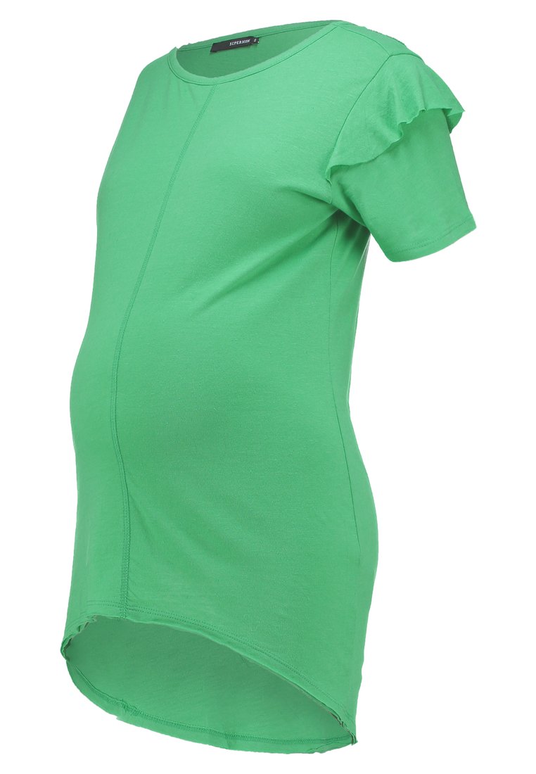 Supermom T-shirt basic groen