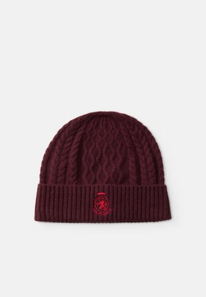 CREST BEANIE UNISEX - Muts - deep burgund/blue