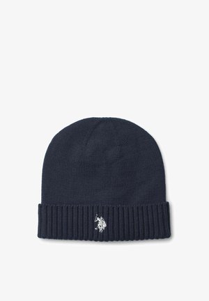 U.S. Polo Assn., HEADGEAR UNISEX - Плетена шапка - dark sapphire