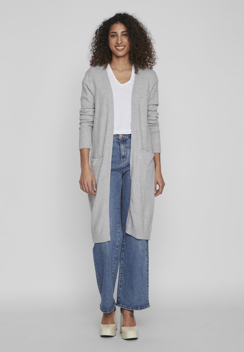 VILA dam cardigan VIRIL - Hibiscus DARK MELANGE