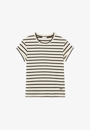 Claudie Pierlot T-SHIRT MANCHES COURTES MARINIÈRE - T-shirt con stampa - bicolore
