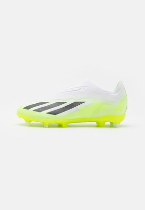 CRAZYFAST 1 FG - Chaussures de foot à crampons - footwear white/core black/lucid lemon