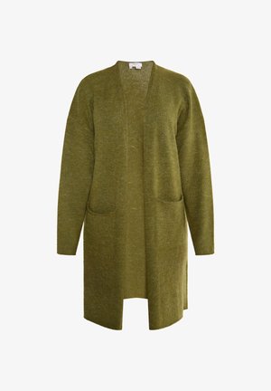 usha, LONG - Cardigan - oliv