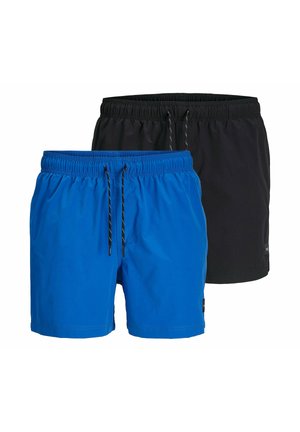 2 PACK - Badeshorts - schwarz/blau