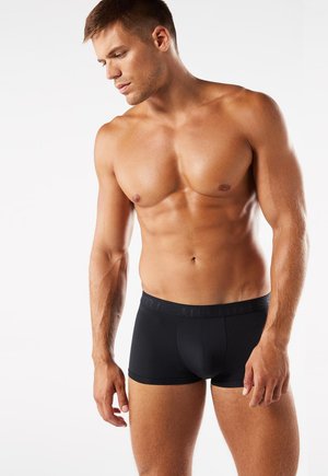 MIT LOGO - Pants - blu notte