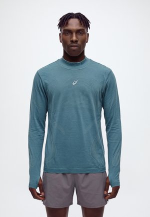 ASICS, ROAD WINTER SEAMLESS TOP - Блуза с дълги ръкави - foggy teal