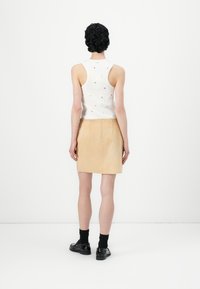 Samsøe Samsøe LIL SKIRT - Nahkseelik - light brown