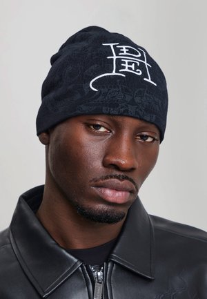 Ed Hardy, UNISEX FLAMING SKULL BEANIE - Beanie - black