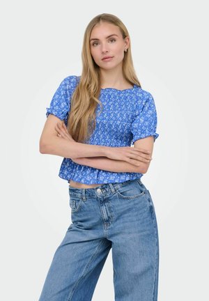 ONLY, ONLMOLLY S/S SMOCK TOP JRS - Blouse - ultramarine