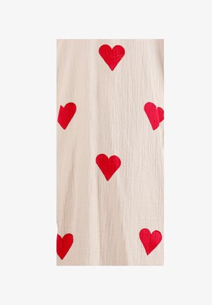 MAЯSIKØH, WOODEN STAMP KIMONO - Peignoir - beige