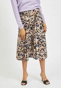 VILA Falda acampanada - beige