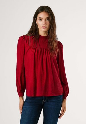 Blouse - merlot red