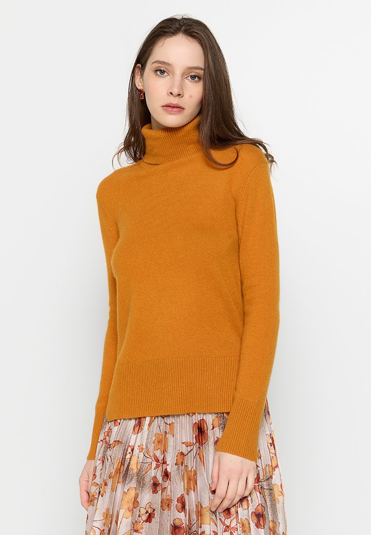 Just Cashmere Trui okergeel Just Cashmere Trui okergeel