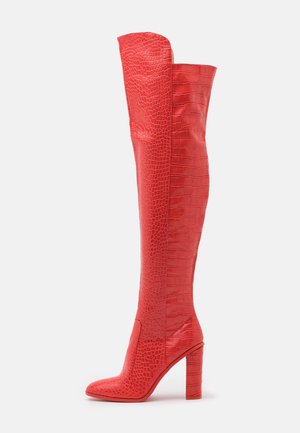 Bottes à talons hauts - red