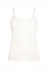 CAMI POINTELLE HEARTS - Pyžamový top - gardenia