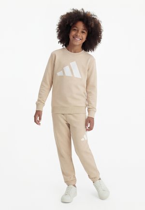 adidas Performance ESSENTIALS JOGGER JUNIOR UNISEX SET - Survêtement - crystal linen/white