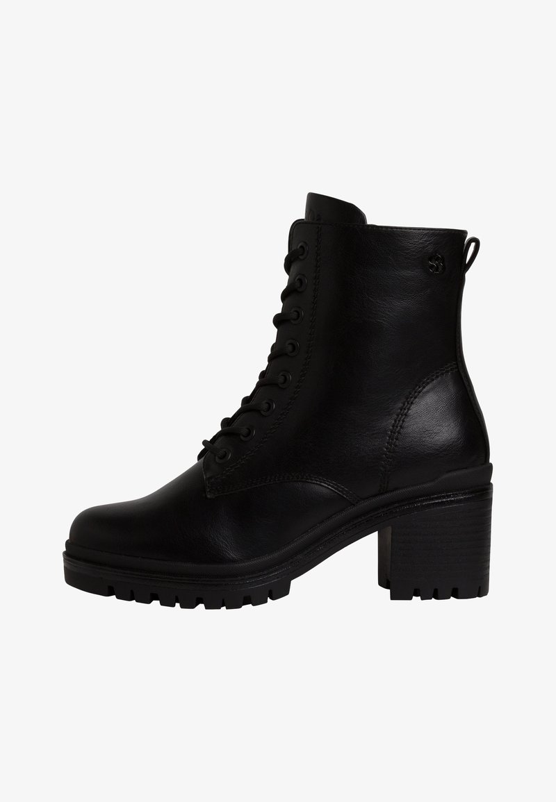 s.Oliver Botines con plataforma - black