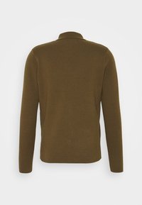 Samsøe Samsøe GUNA ZIP - Casaco de malha - dark olive