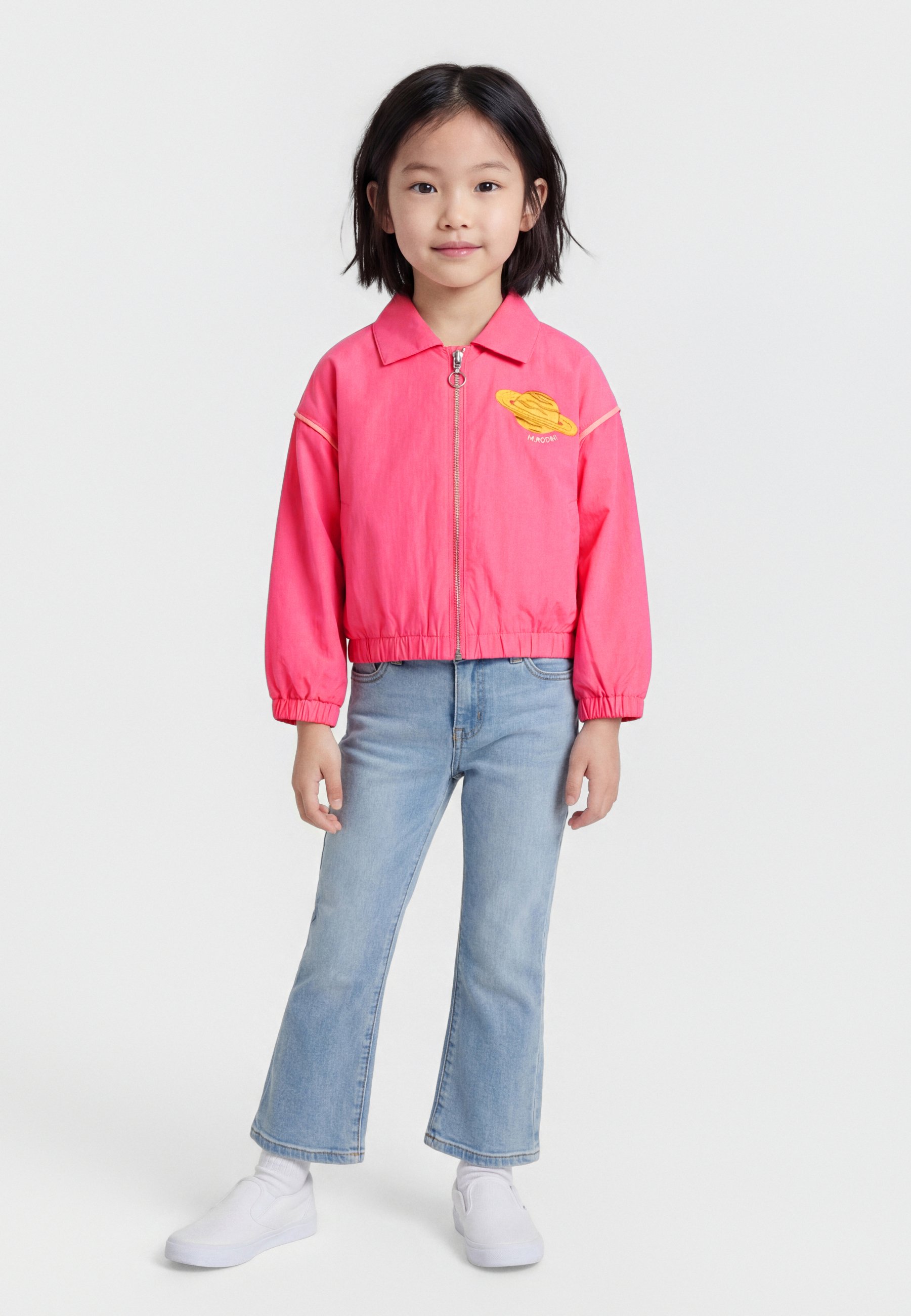 Mini Rodini PLANET JACKET UNISEX - Lichte jas - pink/donkerroze
