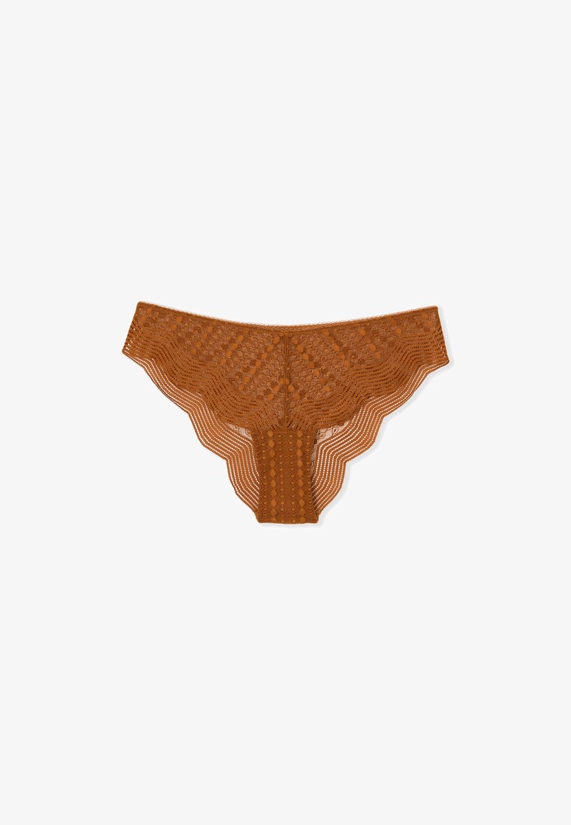 Etam SHORTY ENVERGURE HIPSTER Slip marron - Main Image