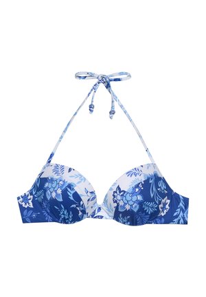Yamamay, GRETA - BIKINI TOP - Top de bikini - blue-white floral