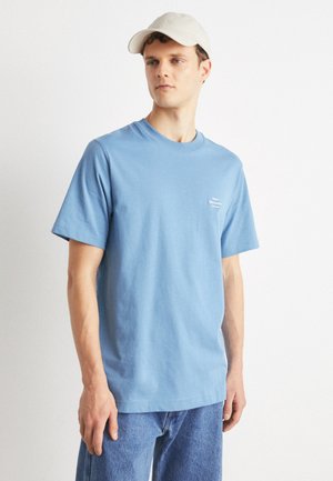 Mads Nørgaard FRODE LOGO TEE - T-shirt basique - captains blue