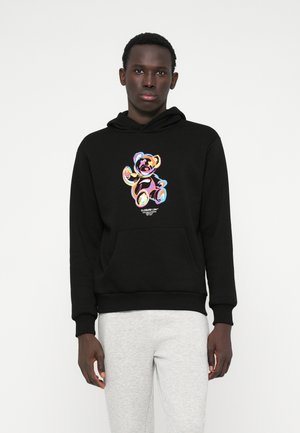 POP ART TEDDY HOODIE - Sweatshirt - black