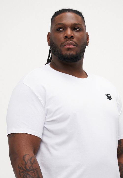 T-shirt Homme Siksilk Manches Courtes - Taille M - Gris - Neuf Avec Étiquettes