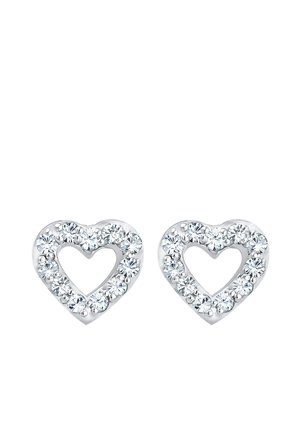 Elli CLASSY HEART - Øreringe - silber