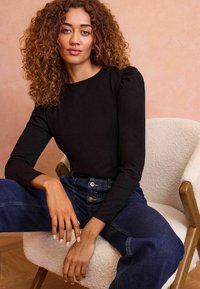 Love & Roses REGULAR FIT-PUFF LONG SLEEVE - Hosszú ujjú felső - black