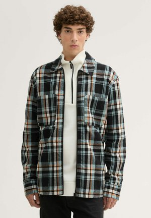 TOM TAILOR DENIM MIT KAROMUSTER - Hemd - black mint check